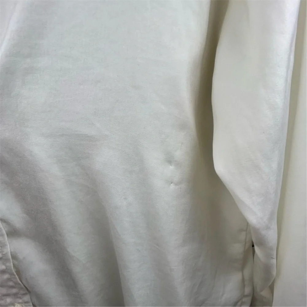 Banana Republic Women's White‎ Button-Up Shirt Size S Long Sleeve Casual